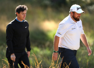 Rory McIlroy and Shane Lowry.