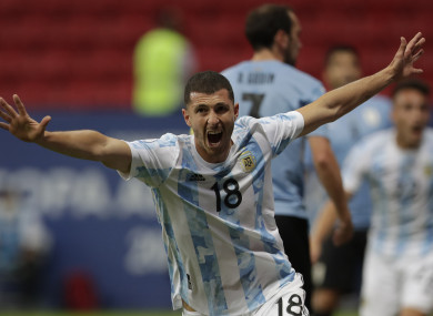 Argentina's Guido Rodriguez.