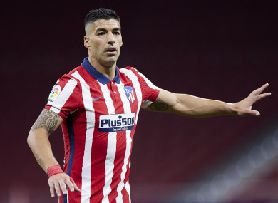 Atletico Madrid striker Luis Suarez.