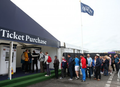 The Open will admit up to 32,000 spectators each competition day.