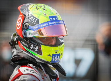 Mick Schumacher pictured at the event.