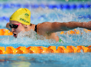 Groves in action at the 2014 Commonwealth Games.