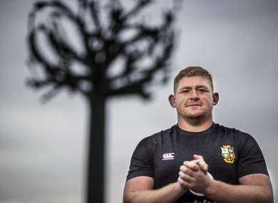 Tadhg Furlong pictured in Jersey last week.