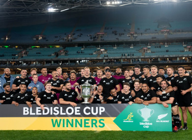 The All Blacks are reigning Bledisloe Cup champions.