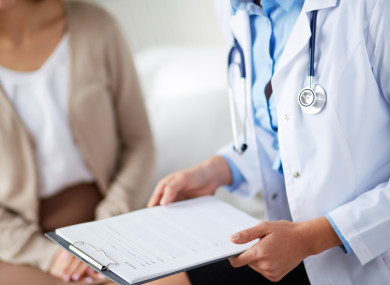 A doctor and patient (file photo)