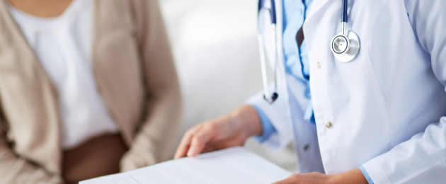 A doctor and patient (file photo)
