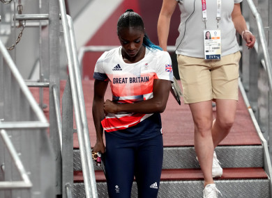 Great Britain's Dina Asher-Smith at the Olympics.