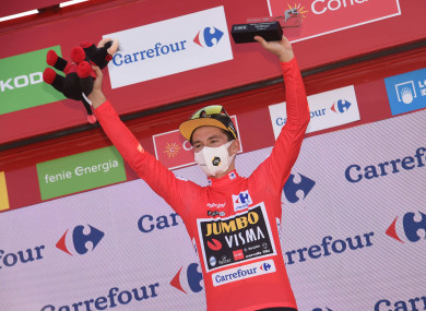 Vuelta leader Primoz Roglic (file pic).