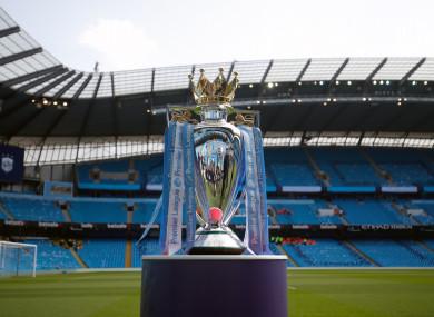 The Premier League trophy (file pic).