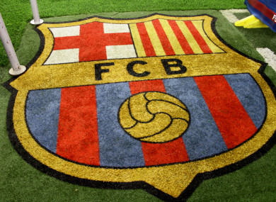 The Barcelona club crest (file pic).