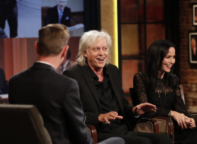 Bob Geldof on the Late Late Show in 2019