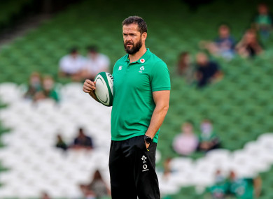 Ireland head coach Andy Farrell.