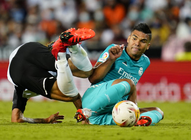 Carlos Henrique Casemiro of Real Madrid.