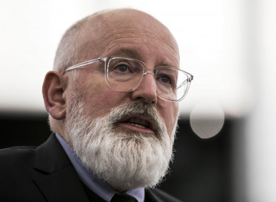 File image of executive vice-president of the European Commission Frans Timmermans.
