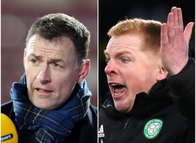 Chris Sutton (L) and Neil Lennon.
