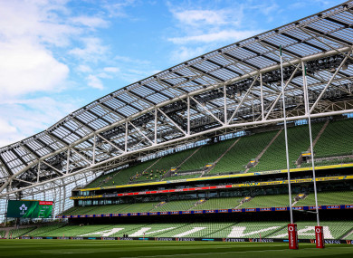 The Aviva Stadium.