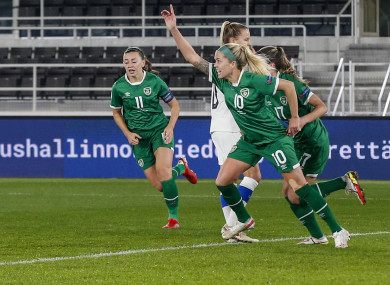 Denise O'Sullivan celebrates her winner.