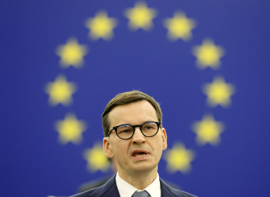 Polish Prime Minister Mateusz Morawiecki.