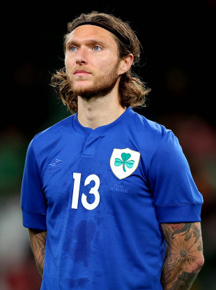 Jeff Hendrick pictured ahead of Ireland's win against Qatar last night.