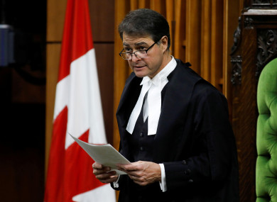 Speaker of the House of Commons Anthony Rota