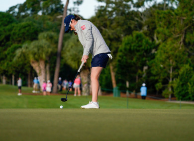 Maguire followed up Thursday's 62 (pictured) with a 68 in her second round.