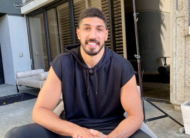 Boston Celtics center Enes Kanter (file pic).