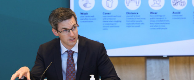 Deputy CMO Dr Ronan Glynn at a press briefing earlier this year.