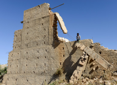 Damage in Zalembessa, a border town in Tigray