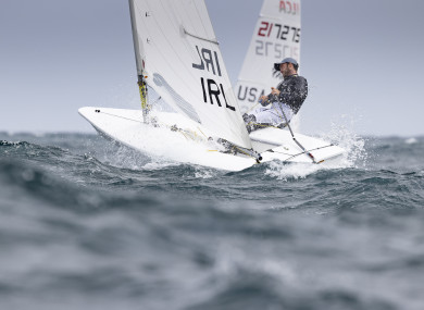 Finn Lynch in action at the Tokyo Olympics.