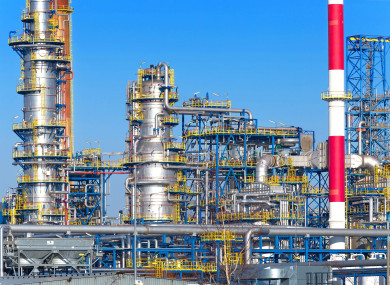 oil and gas processing plant