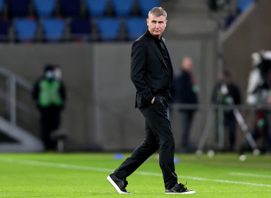 Stephen Kenny pictured before last night's match.