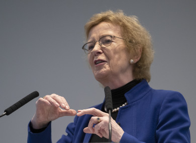 Former Irish president Mary Robinson criticised the structure of the climate summit