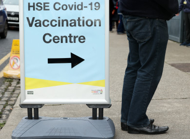 People queuing outside the HSE Covid-19 vaccination centre in Croke Park in Dublin last week (file photo).