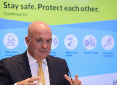 File image of Chief Medical Officer Dr Tony Holohan