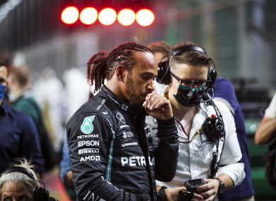 Lewis Hamilton at the Saudi Arabian Grand Prix.