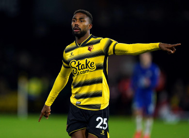 Watford's Nigerian forward Emmanuel Dennis.