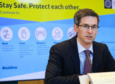 Deputy Chief Medical Officer Dr Ronan Glynn