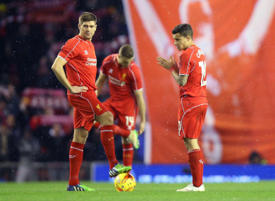 Now Aston Villa boss Steven Gerrard playing alongside his new signing, Philippe Coutinho.