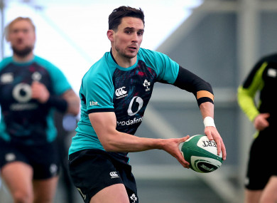 Joey Carbery starts at 10 again tomorrow.