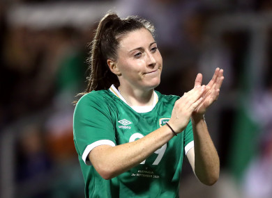 Ireland and Birmingham City forward Lucy Quinn.