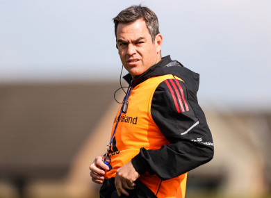 Munster head coach Johann van Graan.