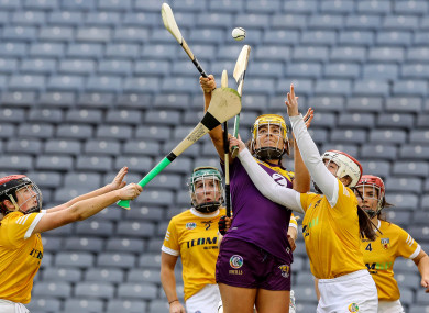 Aoife Guiney scores for Wexford.