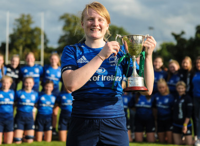 Aoife Wafer captained the Leinster U18s last year.