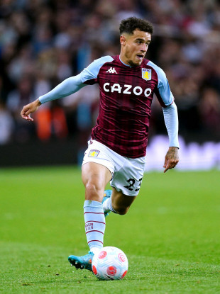 Aston Villa's Philippe Coutinho.