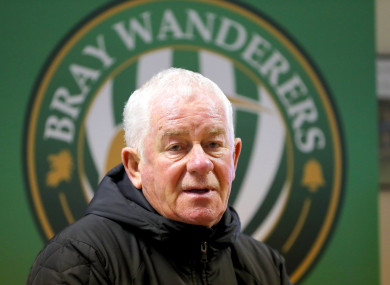Bray Wanderers' manager, Pat Devlin.