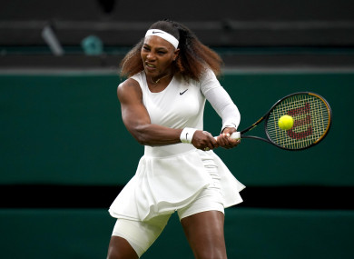 Veteran Serena Williams.