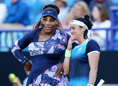 Serena Williams and Ons Jabeur.