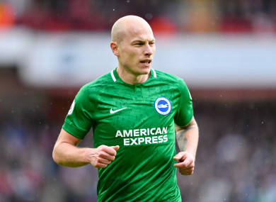 Aaron Mooy, in his Premier League days with Brighton.