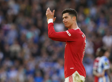 Manchester United's Cristiano Ronaldo (file pic).