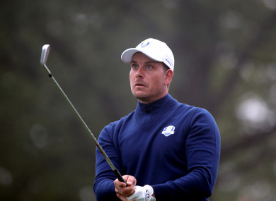 Henrik Stenson in action during the 2016 Ryder Cup.